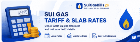 Sui Gas tariff overview — Pakistan progressive slab pricing system explained