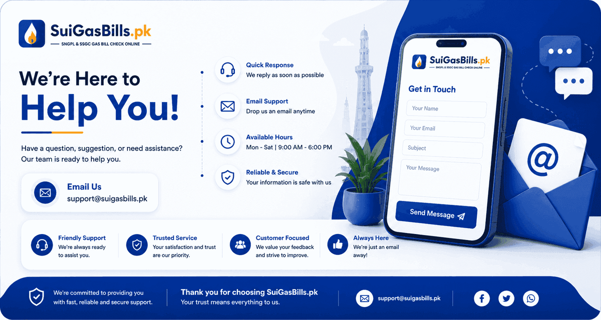 Sui Gas complaint and helpline guide — SNGPL 111-762-762 and SSGC 1199 contact numbers Pakistan